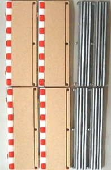 Scalextric Randstreifen mit Leitplanke 4X 175mm  Art. 8223